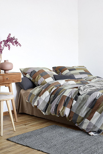 Ropa de cama de franela IRISETTE KOALA 8534-50 marrón gris
