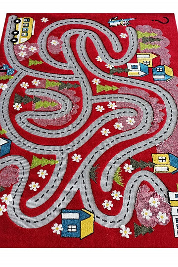 Alfombra infantil Color Kids 02 rojo