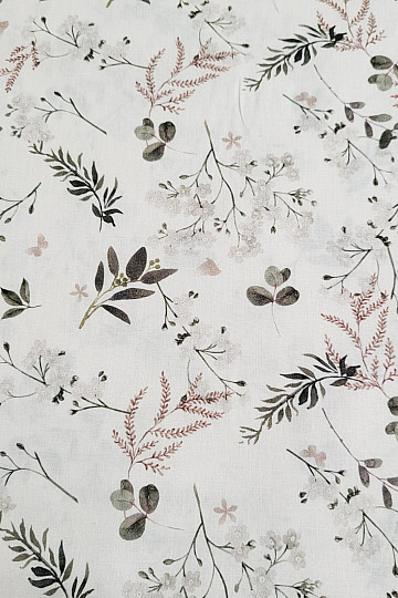 Tela de algodón FINE TWIGS beige