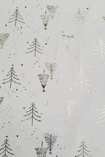 Tela LONA de algodón ARBOLES DE ORO