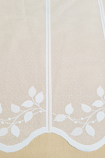 Cortina vidriera jacquard HOJAS DE OTOÑO