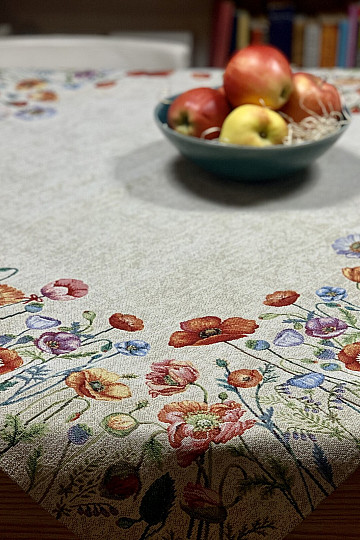 Mantel tapiz y pañuelo POPPY ROMANCE