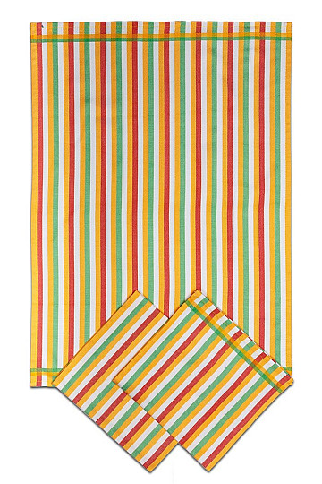 Paños de cocina Bambú TIRAS DE COLOR 3uds