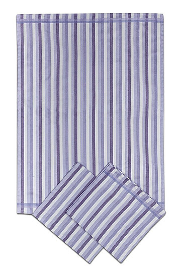 Toallas Bambú RAYAS MORADA 3uds