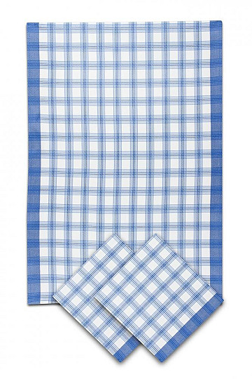 Paños de cocina Bambú CUBO GRANDE AZUL 3uds