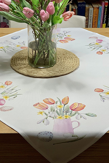 Mantel y bufanda DELICIA DE PRIMAVERA