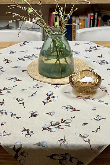 Mantel y pañuelo tapiz GATOS JÍVA