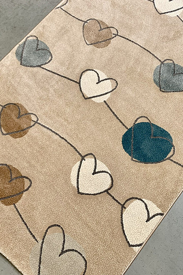 Alfombra con forma de corazón SAGA