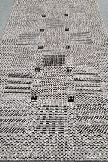 Alfombra FLOORLUX 20079/04 puntos plata-negro