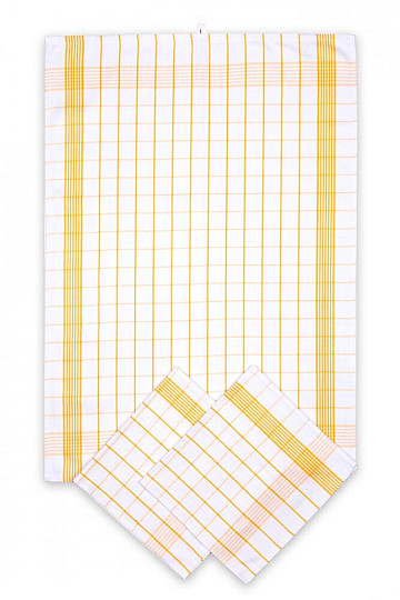Toallas de algodón POSITIV YELLOW CHECK