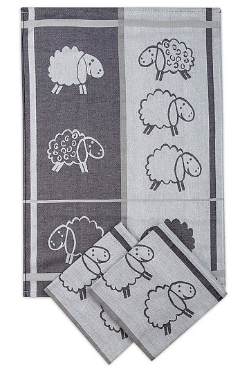 SHEEP toallas gris 3uds