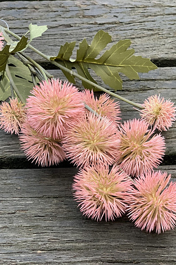 POMPÓN DE PLÁSTICO SECO ROSA