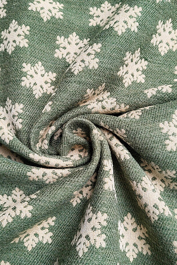 Lujosa tela decorativa FLAKES GREEN