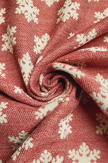 Lujosa tela decorativa FLAKES RED