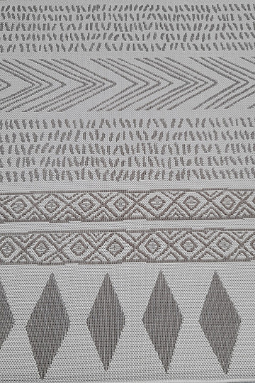 Alfombra de exterior Duce marrón-beige