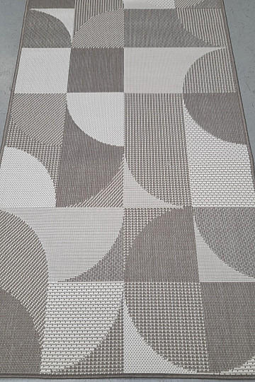 Alfombra de exterior Duce, gris-beige