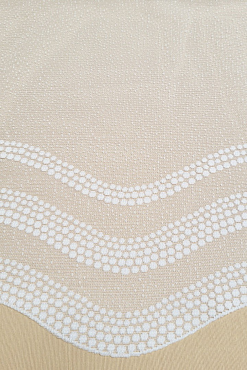 Cortina jacquard DOTS blanca