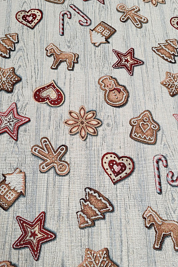 Tela de tapiz PAN DE JENGIBRE NAVIDEÑO