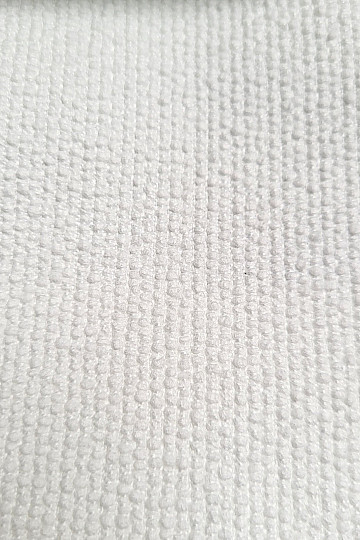 Lujosa tela decorativa de diseño monocromático GERSTER 77052/10 BLANCO