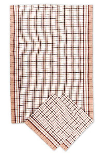Paños de cocina de bambú - Cubo pequeño marrón 3 piezas