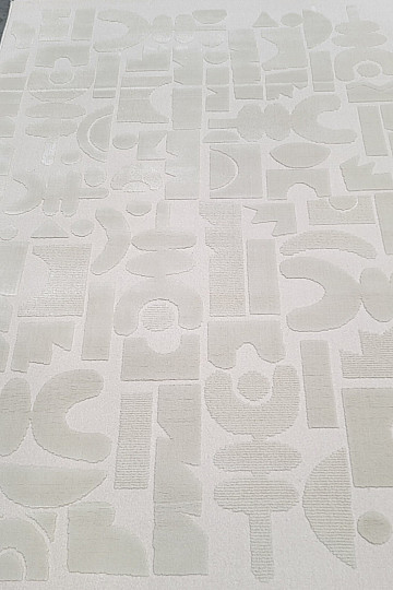 Pieza alfombra BOHO geometría ligera