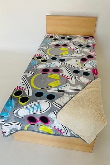 Manta de oveja ESTAMPADA - BOTAS