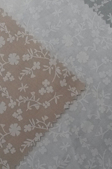 Tela decorativa de algodón MARGELIE flor BEIGE