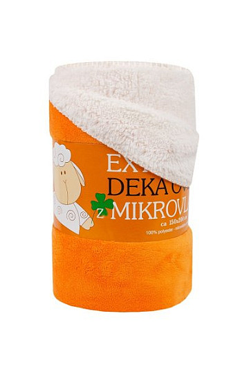 manta de microfibra SOFT SHEEP naranja