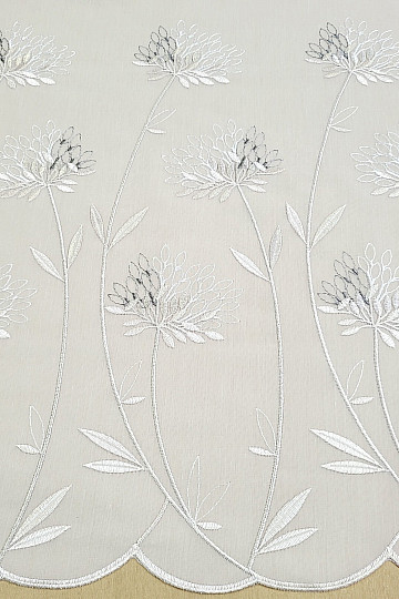 Cortina de lujo GERSTER 11868 bordado beige