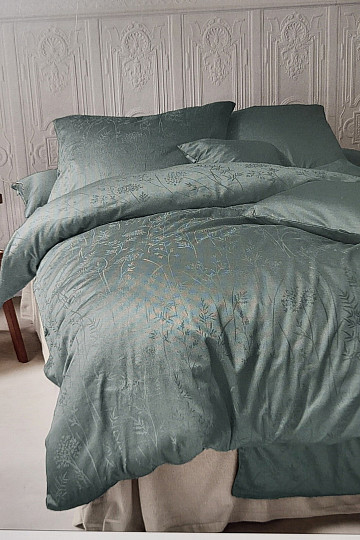 Lujoso damasco de algodón RIO GREEN