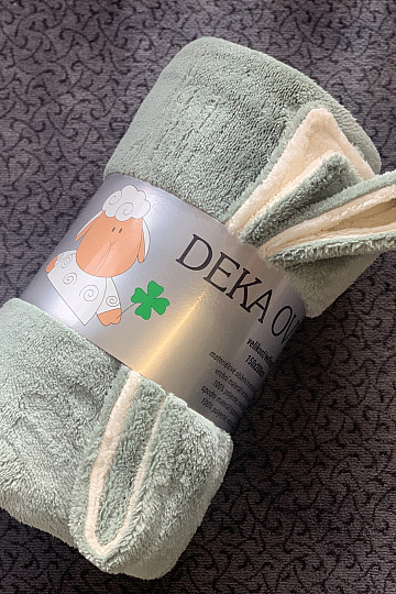 Manta de oveja-oveja VERDE SALVIA