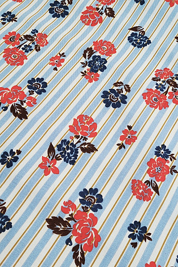 Tela de algodón RIMCHA RAYAS AZULES