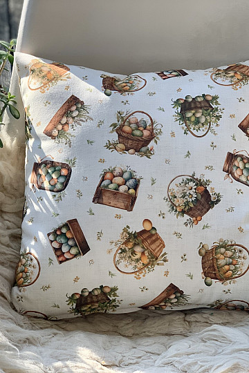 Funda de almohada decorativa HUEVOS DE COLORES