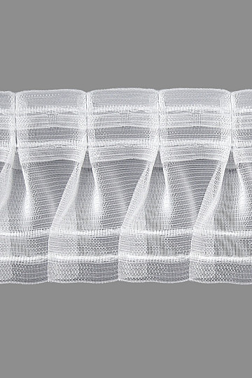 Cinta fruncida para cortina ZIGZAG de 8 cm, 1:2