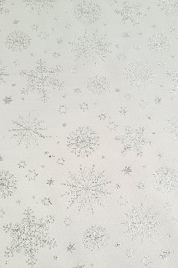 Tela decorativa teflón FLAKES COPO LUREX plata