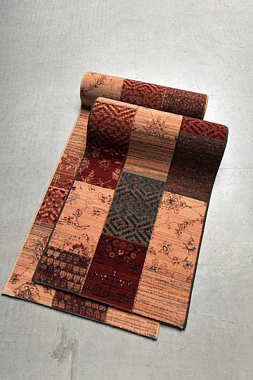 Lujosa alfombra de lana ROYAL PATCHWORK verde