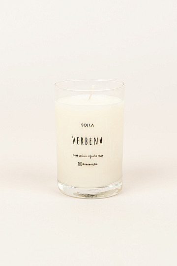 Vela de soja con aroma a verbena