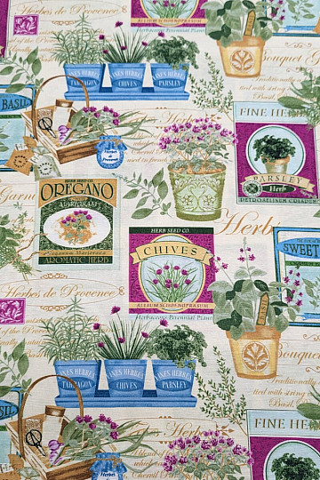 Telas decorativas BOTANIK violeta