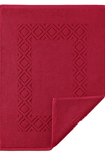 Alfombra de baño de rizo DENVER rojo