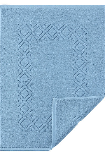 Alfombra de baño de rizo DENVER azul claro