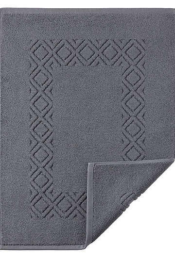 Alfombra de baño de rizo DENVER gris oscuro
