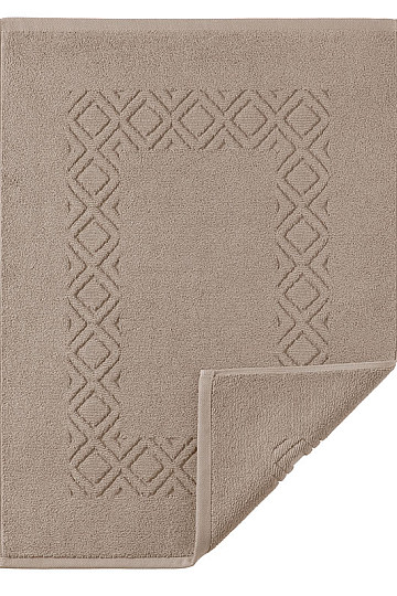 Alfombra de baño de rizo DENVER marrón claro