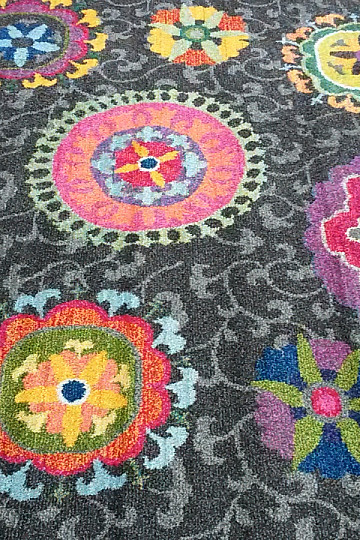 Alfombra pieza MANDALA marrón