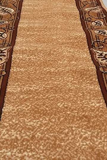 Alfombra de pasillo FELIKS hojas beige