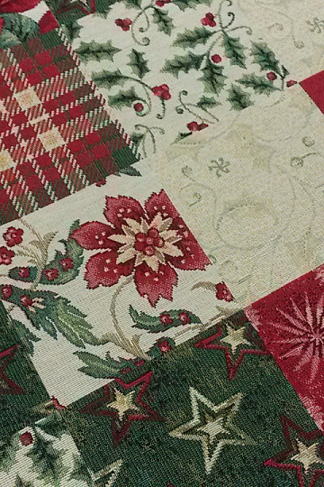 Tela tapiz rosa navideña HOLLY