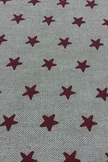 Tela decorativa ESTRELLAS burdeos