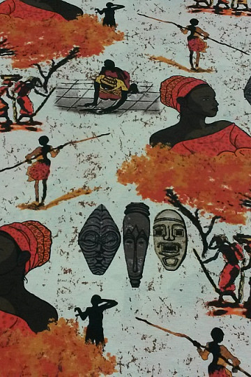 Tela decorativa de diseño AFRIKA tera