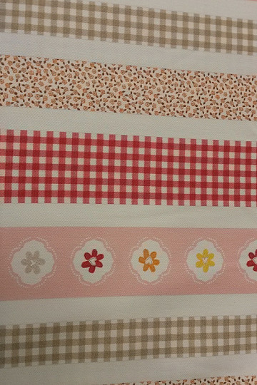 Tela decorativa TWIST B01 rayas naranjas