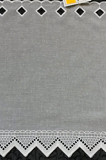 Cortina bordada 309 blanco