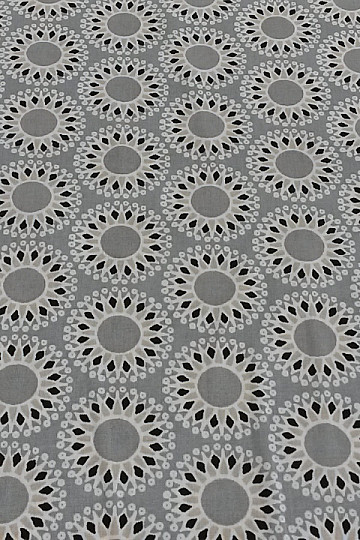 Tela de algodón gris MALAWA
